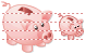 Empty piggy bank icon