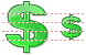 Green dollar icon