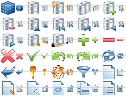 Database Toolbar Icons