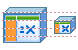 Decision cube icon