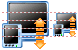 PC-PDA synchronization icon