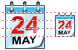 Calendar icons